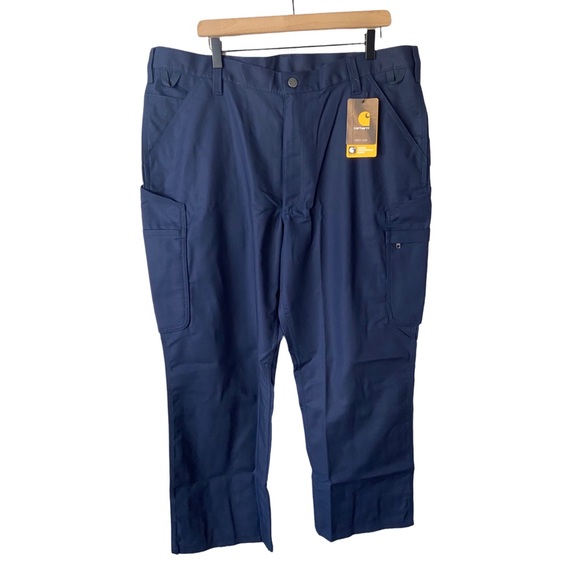 Carhartt rugged flex relaxed fit cargo work pants navy NWT - Picture 5 of 12